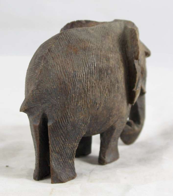 Carved wooden elephant