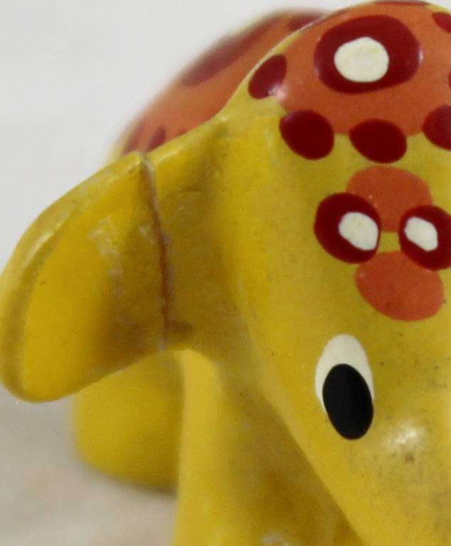 Yellow pair of elephants