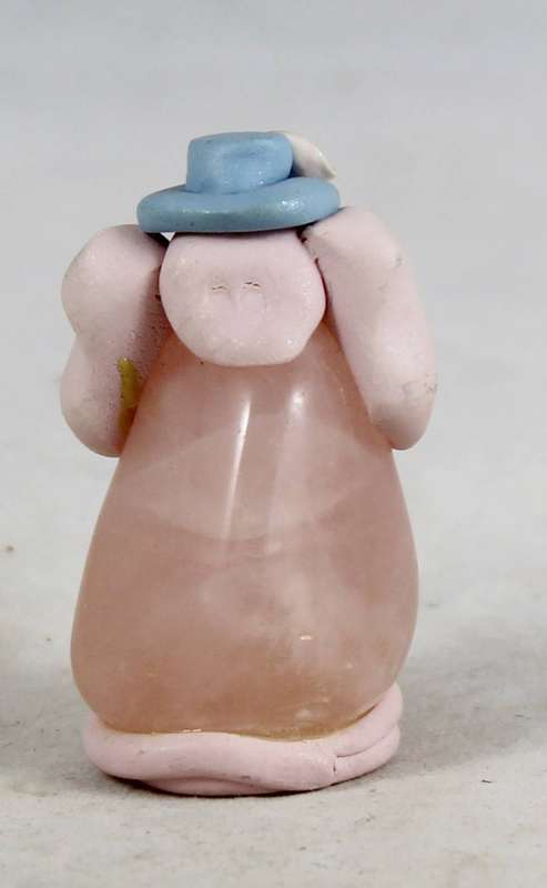 Semi-Precious Stone & Ceramic - Elephant - Beautiful!