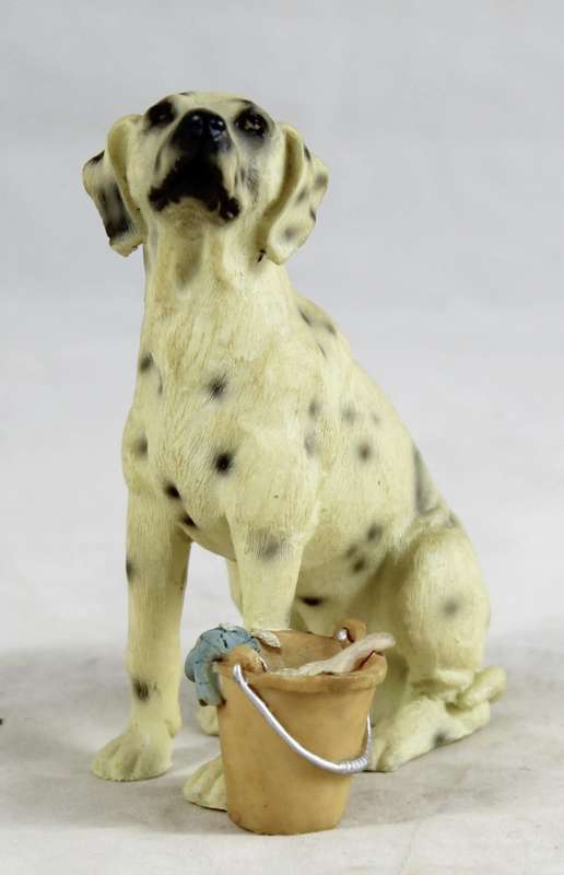 Dalmatian with Bucket - Figurine - Gorgeous! - Bid Now!!!