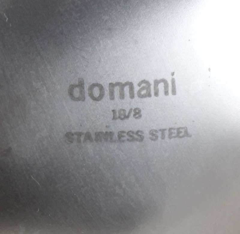 Domani - round compartment tray - steel