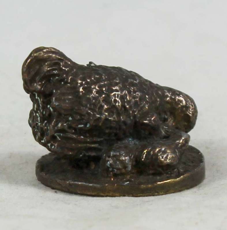 Solid Brass - Miniature Ornament - Hen & Chicks - Beautiful!