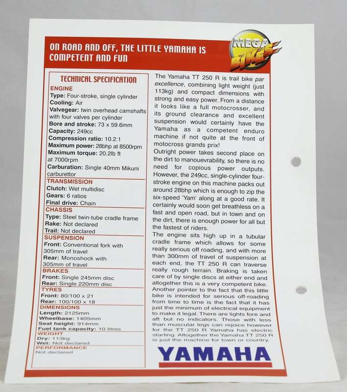 Maisto - Yamaha TT 250 R