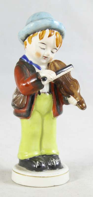 Boy playing a violin