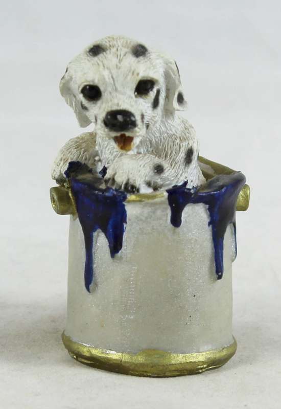 Dalmatian Puppy In A Paint Tin - Beautiful!