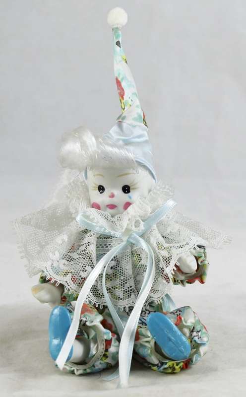 Baby Clown Pierrot - Blue - Beautiful! - Bid Now!!!