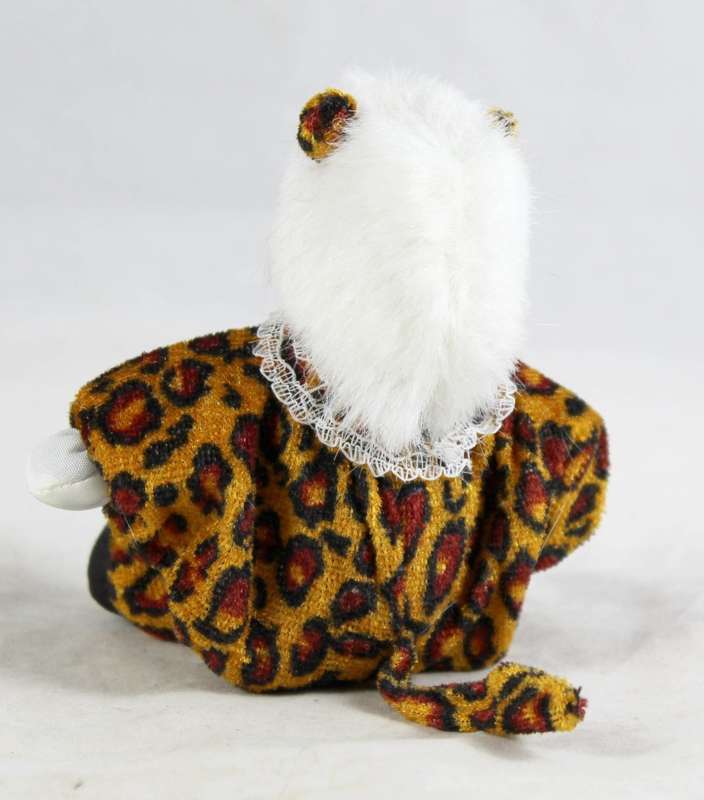 Baby clown in a leopard suit
