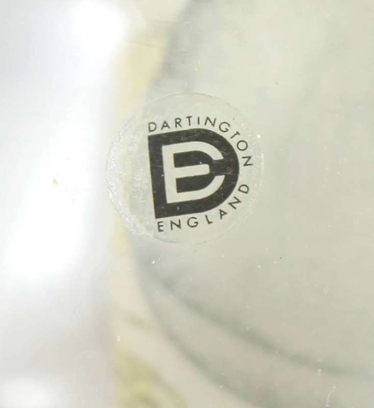 Set of two small glass vases