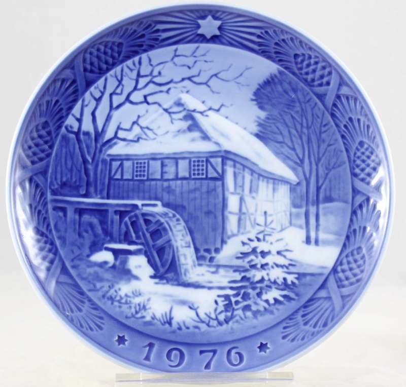 Copenhagen - Porcelain Wall Plate - Vibek Water Mill 1976