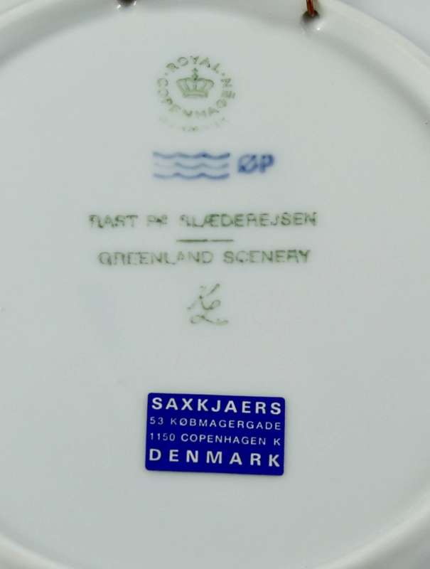 Copenhagen - Porcelain Wall Plate - Greenland Scenery 1978