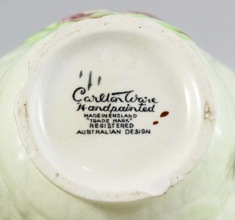 Carlton Ware - Australian design - green creamer