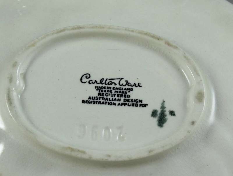 Carlton Ware - Australian design - green gravy boat saucer