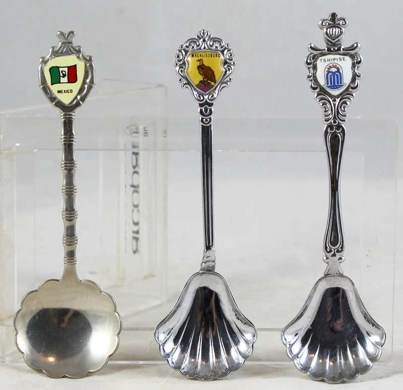 Souvenir sugar spoons - set of three