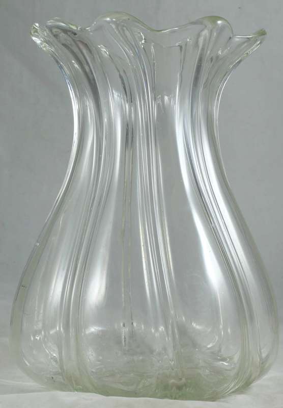 Large Glass - Tulip Vase - Beautiful!