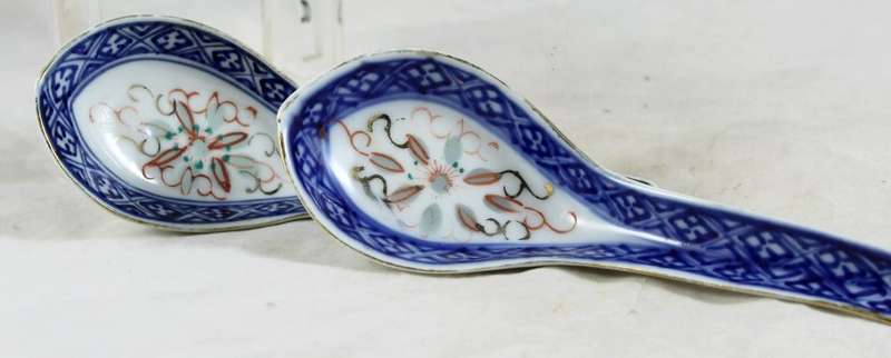 Chinese - Soup Spoons - Collection of 5 - Beautiful!
