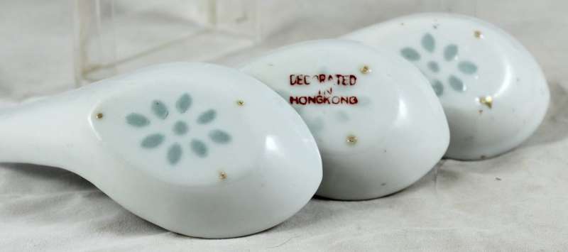 Chinese - Soup Spoons - Collection of 5 - Beautiful!