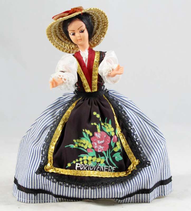 Portovenere - girl in traditional dress doll