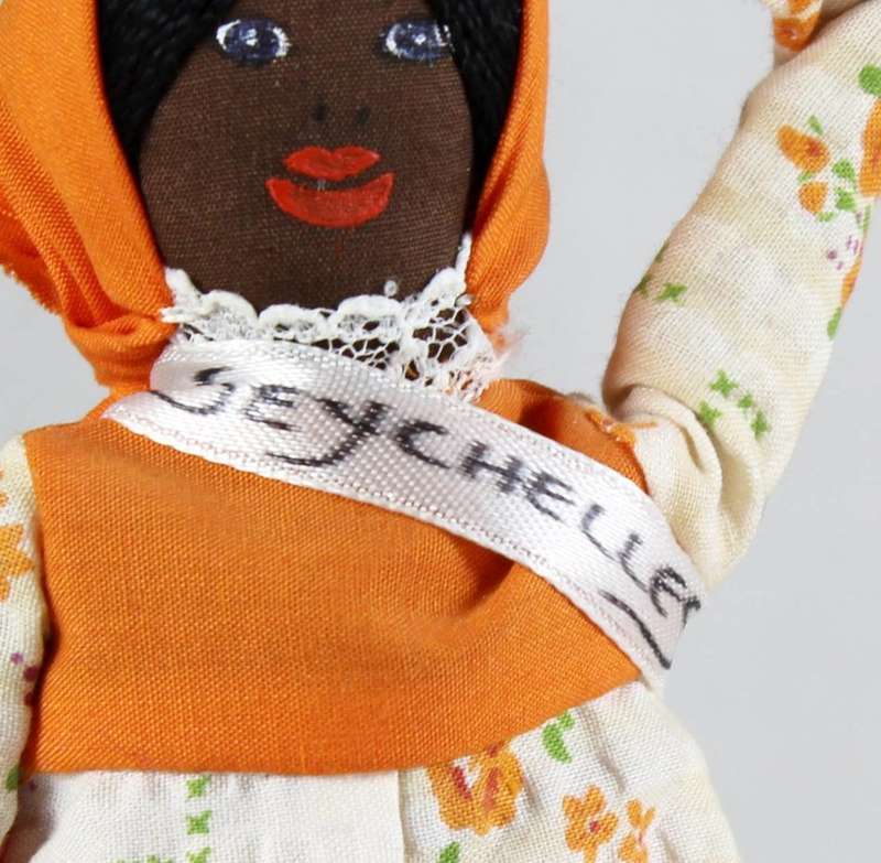 Seychelles - traditionally dressed doll
