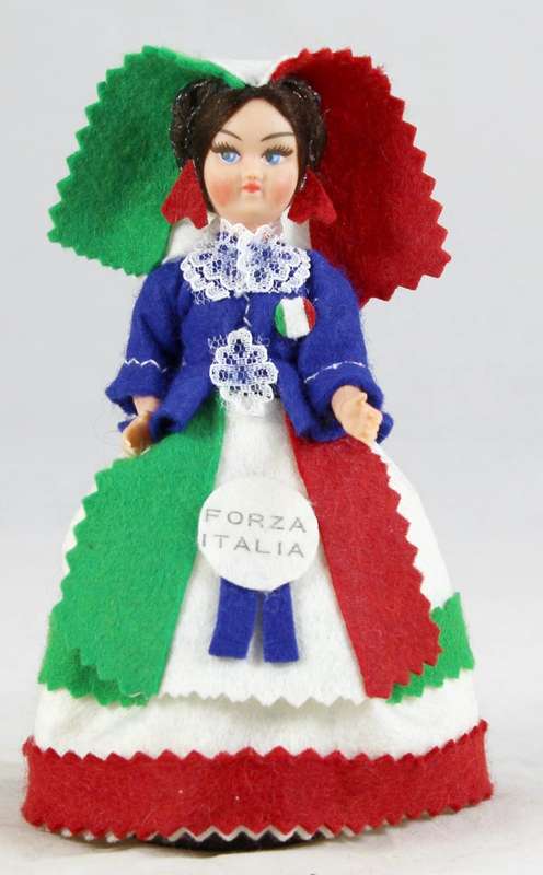 Forza Italia - traditionally dressed doll
