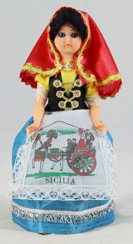 Sicilia traditional dress doll
