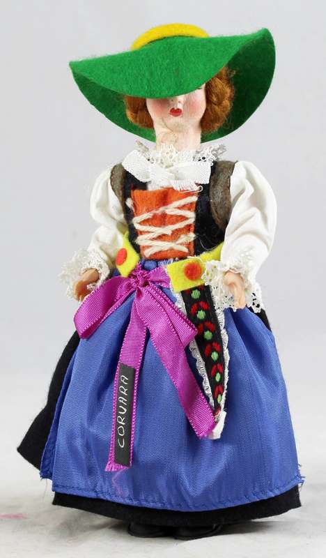Coruara traditional dress doll