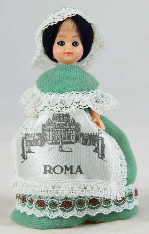 Roma traditional dress doll
