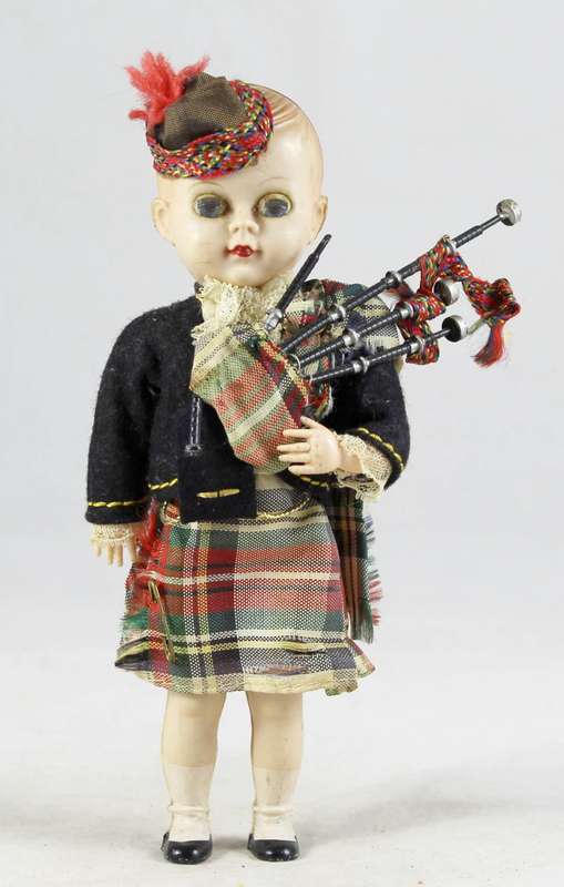 Scottish boy with bagpipes