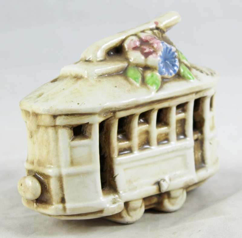 small porcelain - Tram Car