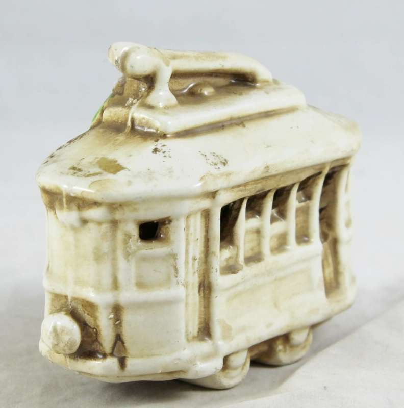 small porcelain - Tram Car