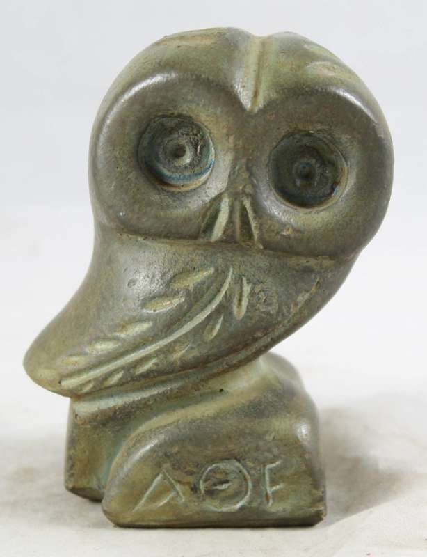 Molded Green Owl - Gorgeous!