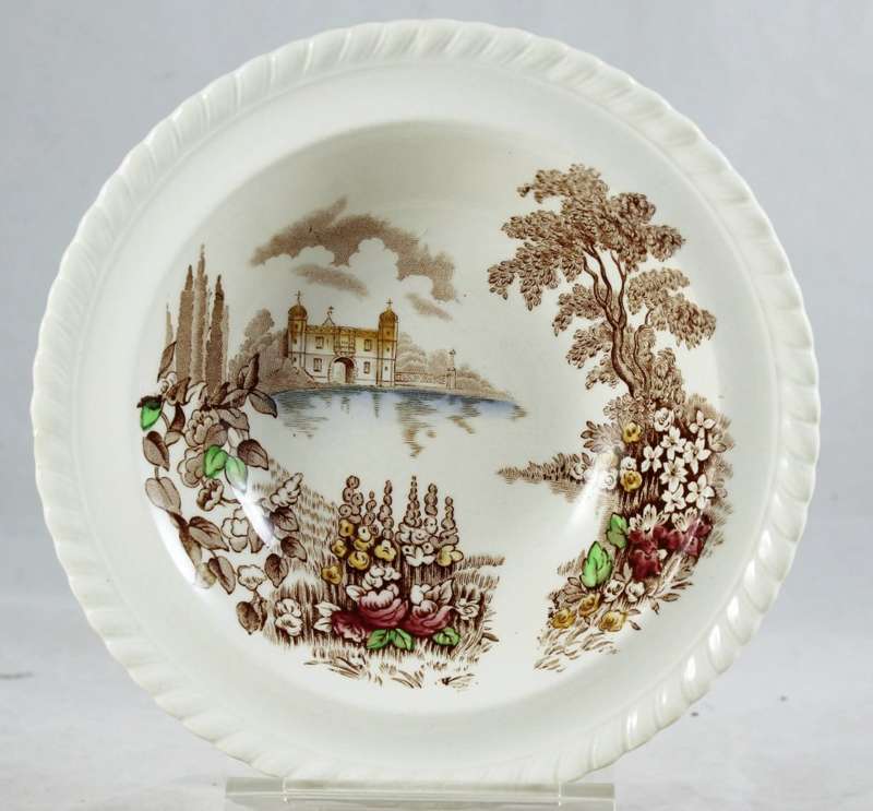 Johnson Bros - Castle On The Lake - Pudding Bowl - Gorgeous! - Bid Now!!!