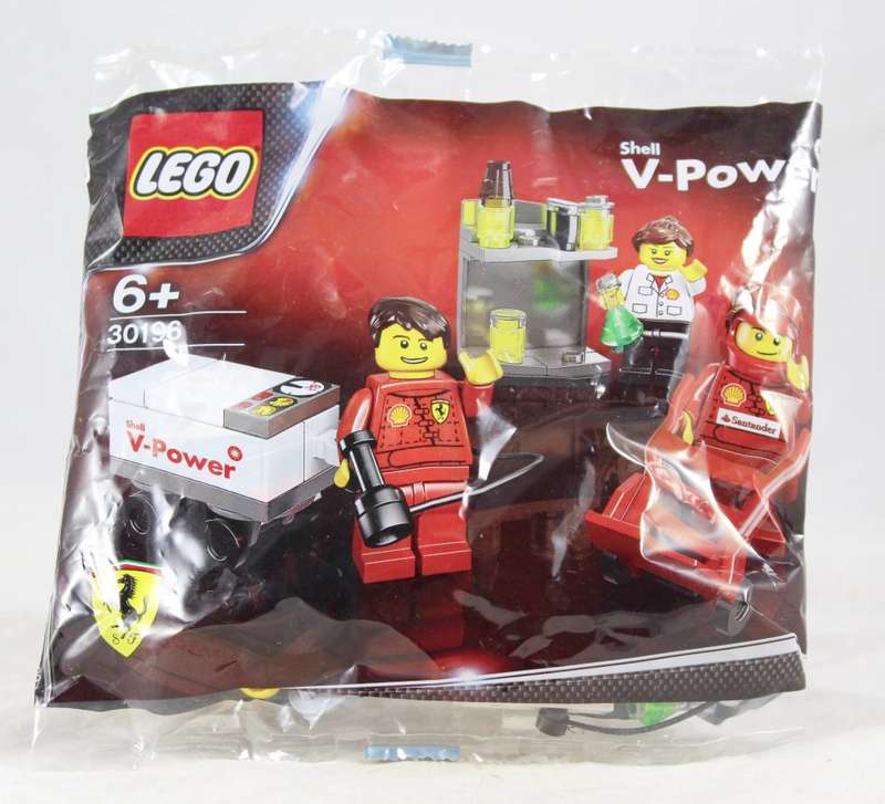 Ferrari Pit Crew - Lego Shell V-Power - Polybag #30196 - Bid now!!