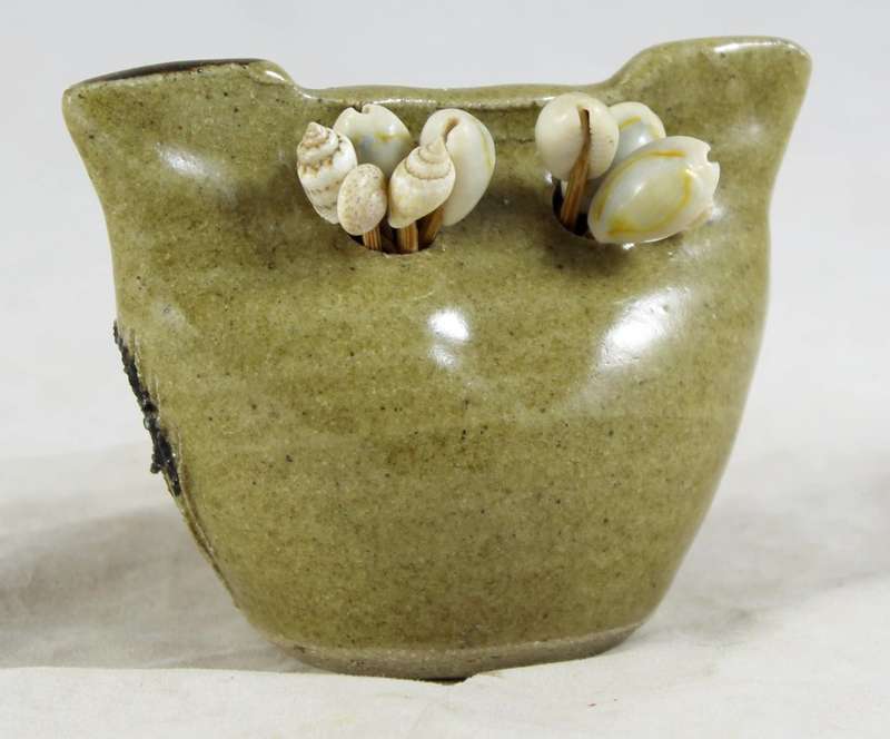 Owl with shell swizzle sticks