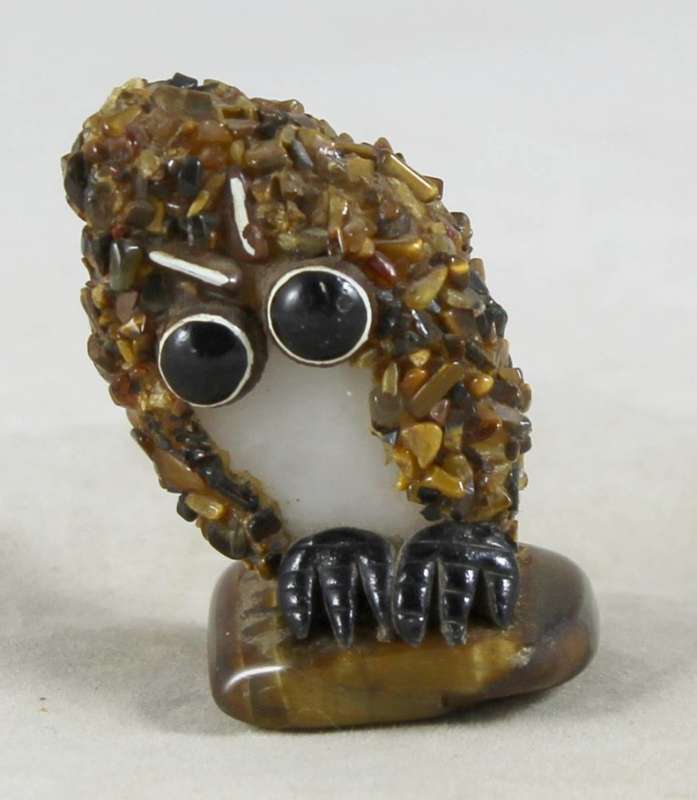 Rock Owl on Tiger Eye - Gorgeous!