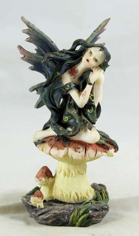 Fairy on Mushroom - Gorgeous! - Bid Now!!!