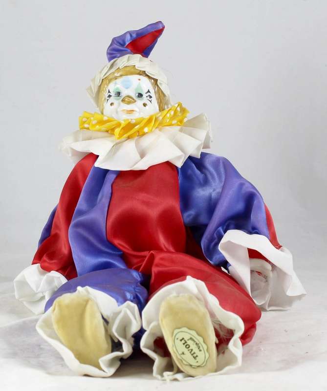 Tivoli - large clown in red & blue