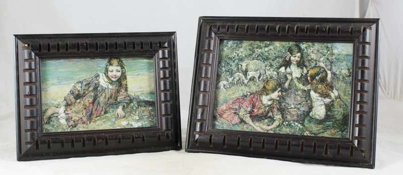 Framed Prints of Little Girls - Pair - Gorgeous!
