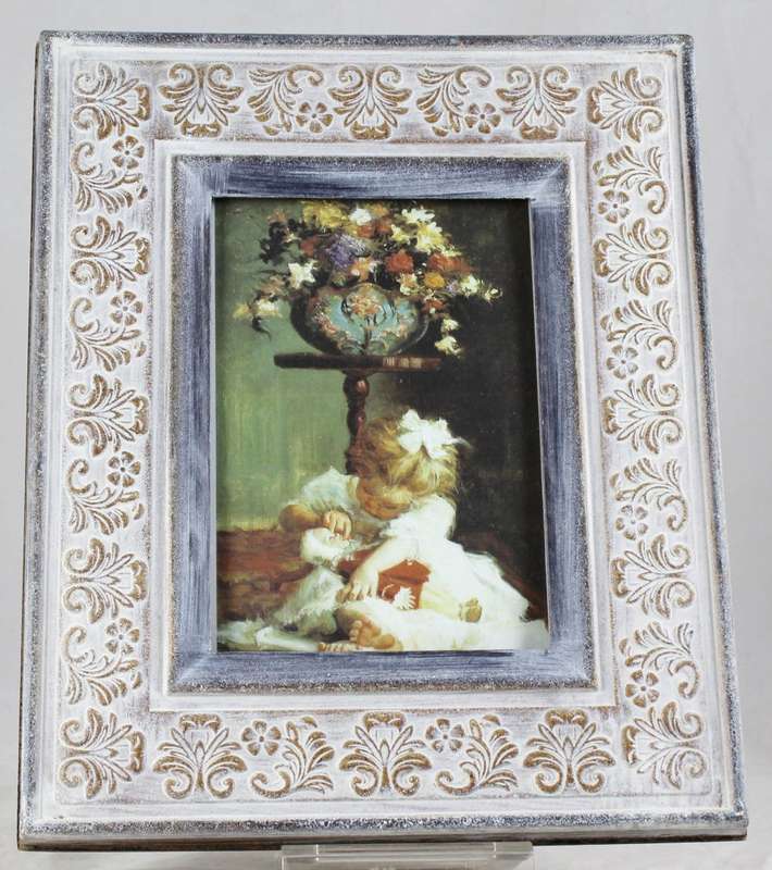 Framed Print of Little Girl Playing with Doll - Gorgeous!