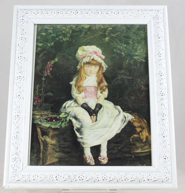 Framed Print of Little Seated Girl - Gorgeous!
