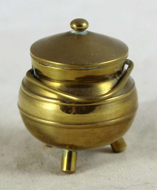 Miniature Solid Brass - 3 Legged Pot - Gorgeous! - Bid Now!!!