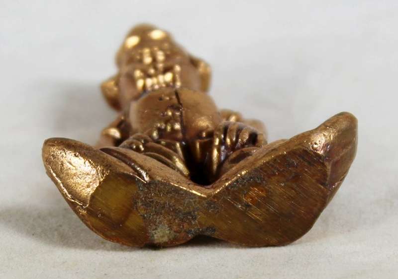 Lead Figurine - Copper Coloured - Clown - Gorgeous!