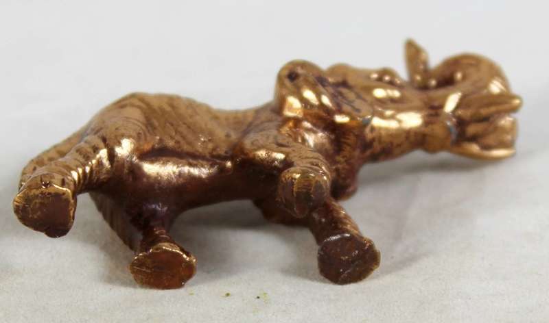 Lead elephant figurine
