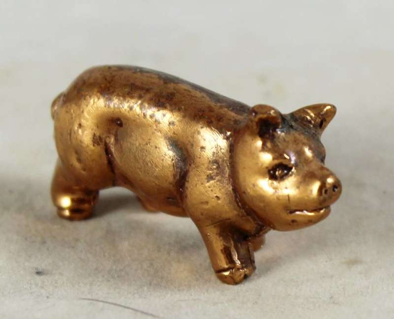 Lead Figurine - Pig - Gorgeous!