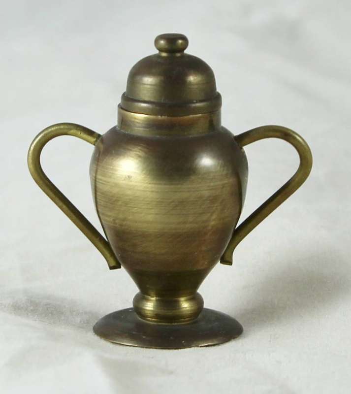 Brass Temptations - Miniature Solid Brass - Lidded Urn - Gorgeous! - Bid Now!!!