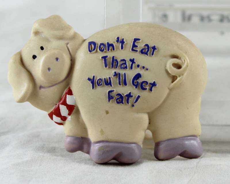 Pig magnet - don`t eat that you`ll get fat