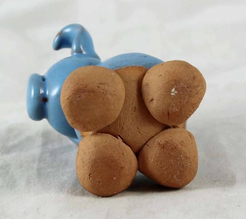 Blue clay pig