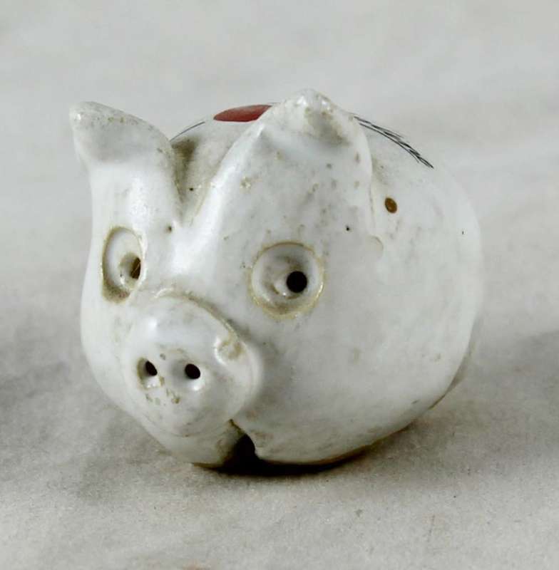 Small white pig - my valentine