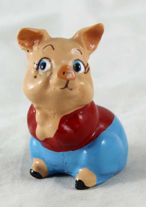 Little Pig in Red & Blue - Gorgeous!
