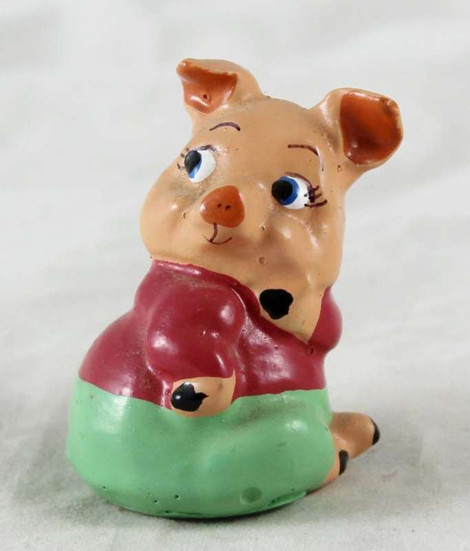 Little Pig in Red & Green - Gorgeous! - Bid Now!!!