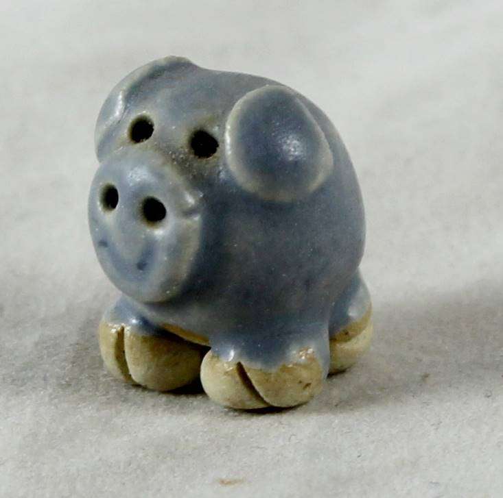 Miniature grey pig
